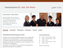 Tablet Screenshot of praxis-wiehn.de